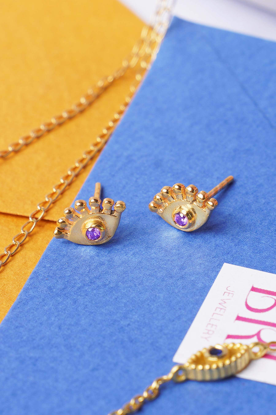 Evil Eye Stud Earrings