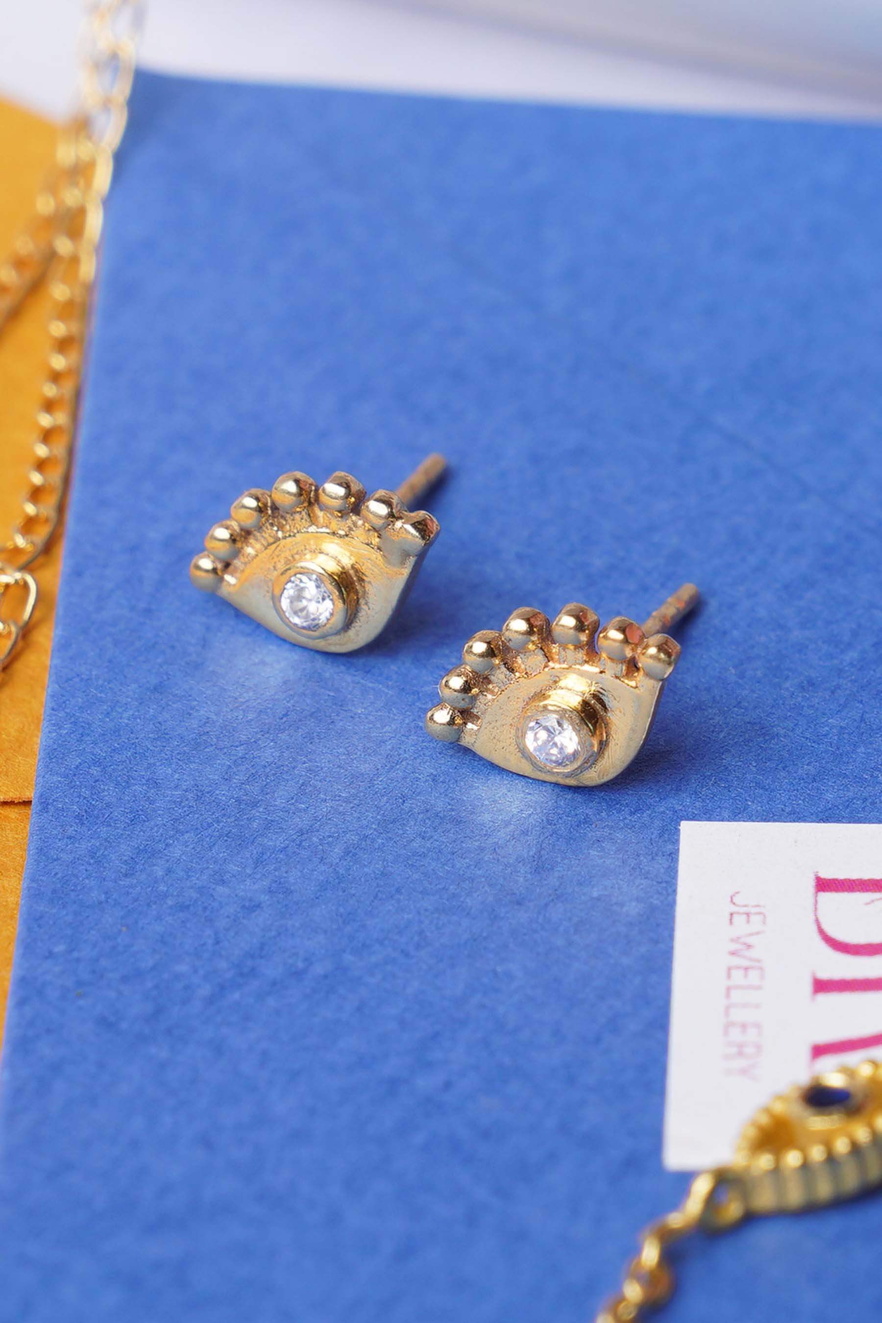 Evil Eye Stud Earrings