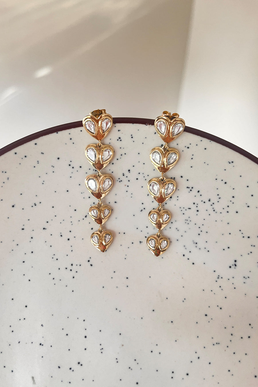 All Hearts Polki Earrings